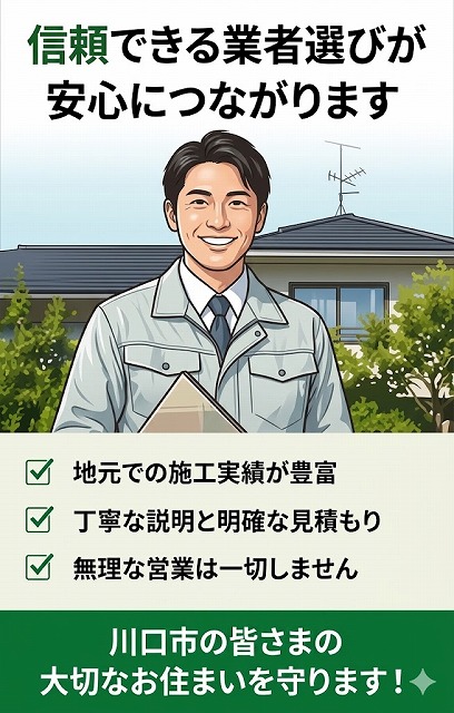 川口市の皆さま、悪徳業者にご注意ください！