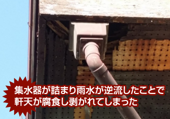 軒天のちょっとした工事