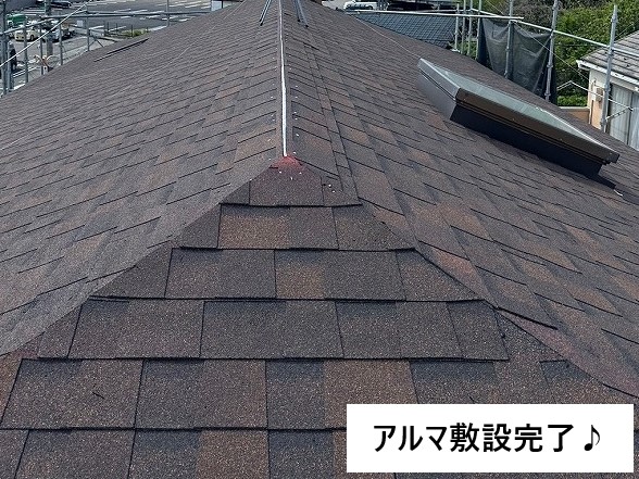 屋根内部の腐食が酷く 屋根葺き替え工事を実施