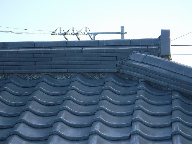 大屋根のし瓦現状