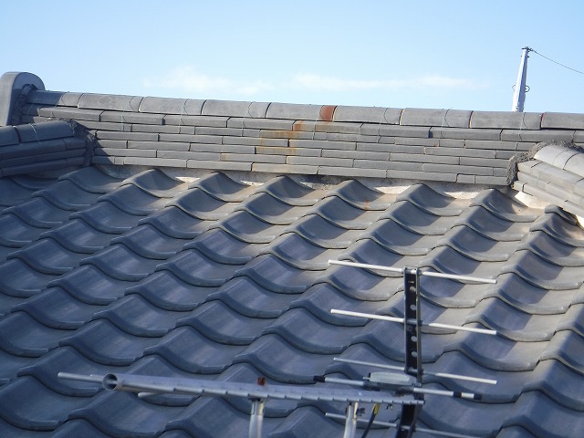 大屋根の棟現状