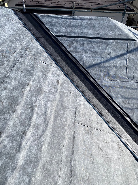 防水シート設置