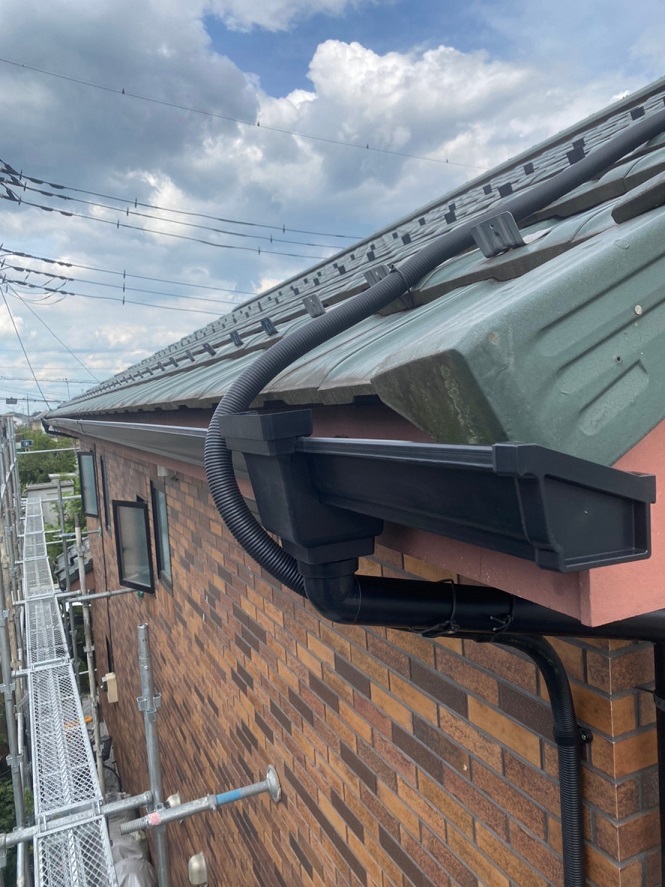新規雨樋取り付け