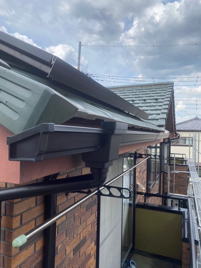 新規雨樋取り付け