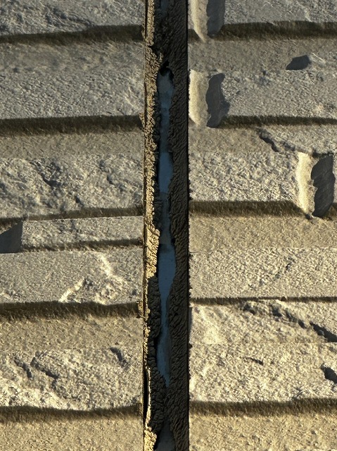 コーキング劣化　拡大