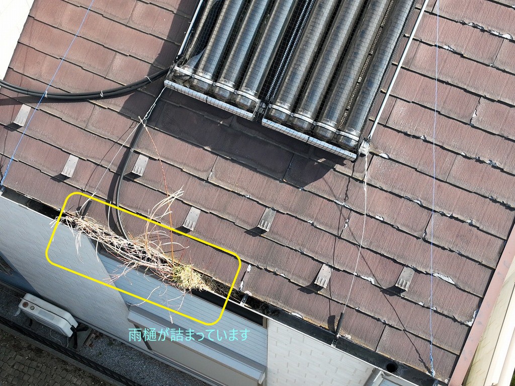 雨樋の詰まり