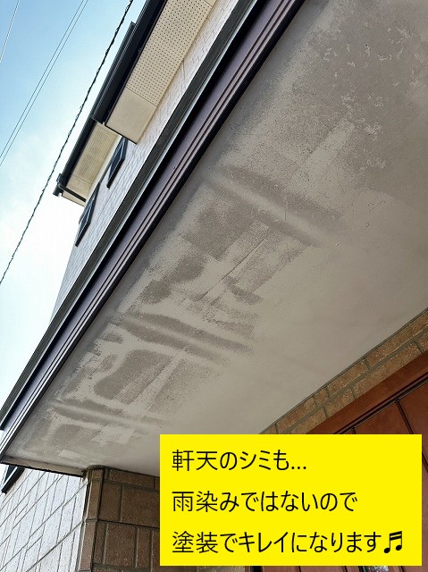 軒天の劣化状況も気になります