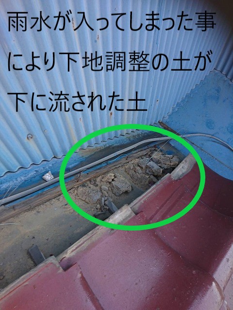 流された下地調整