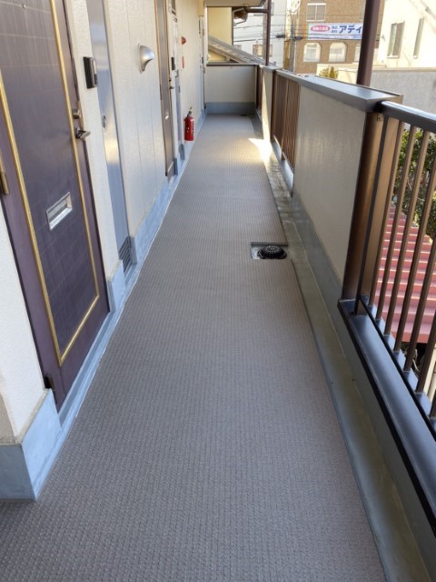 長尺シート新規施工後