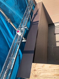 笠木板金　仮合わせ