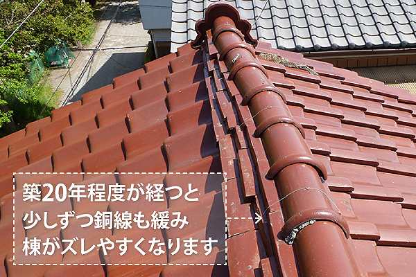 瓦工事　漆喰の劣化にはご注意を！雨漏り対策