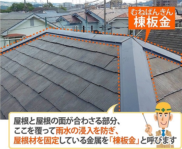棟板金の場所