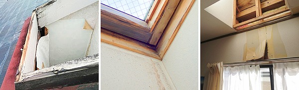 天窓雨漏りの真相解明します！