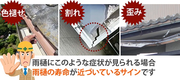 雨樋工事はお任せください♪修理・清掃