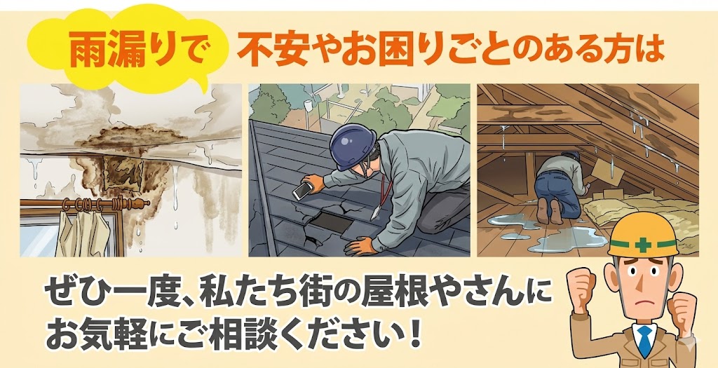 雨漏り　排水口の詰まりから雨漏り発生