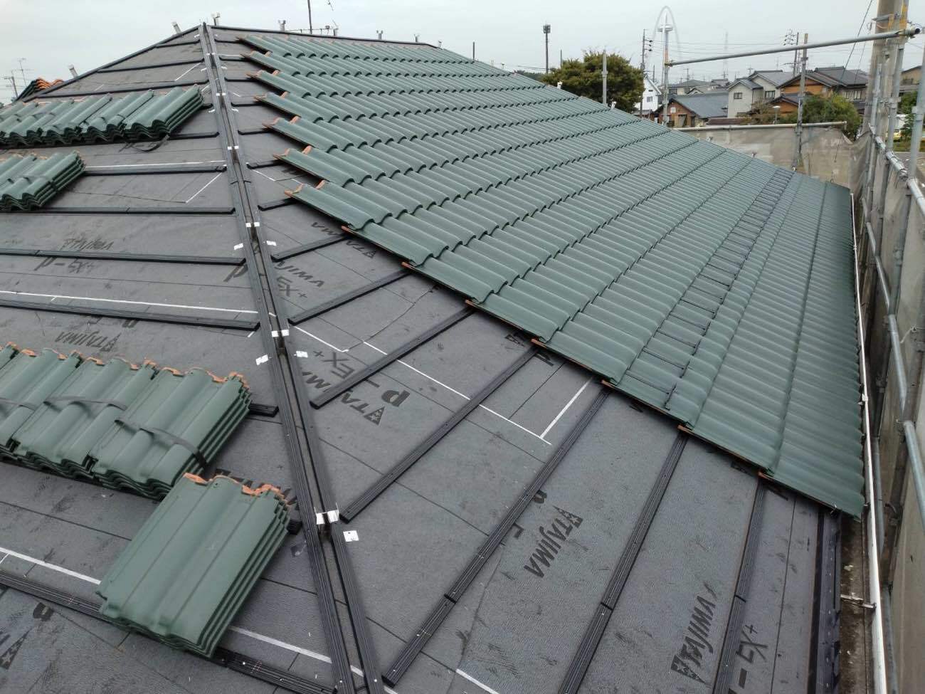 葺き替え工事　屋根工事　