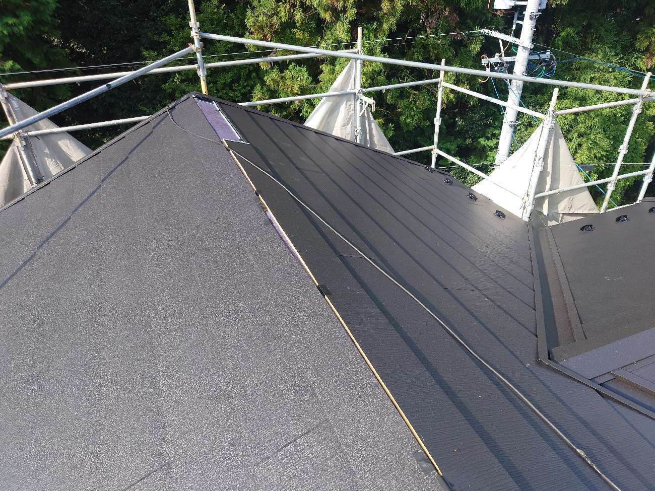 貫板　棟包み仕様　取り付け