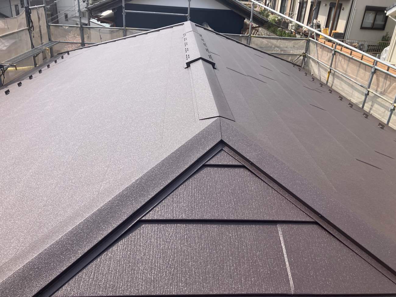 カバー工法施工後 スーパーガルテクト