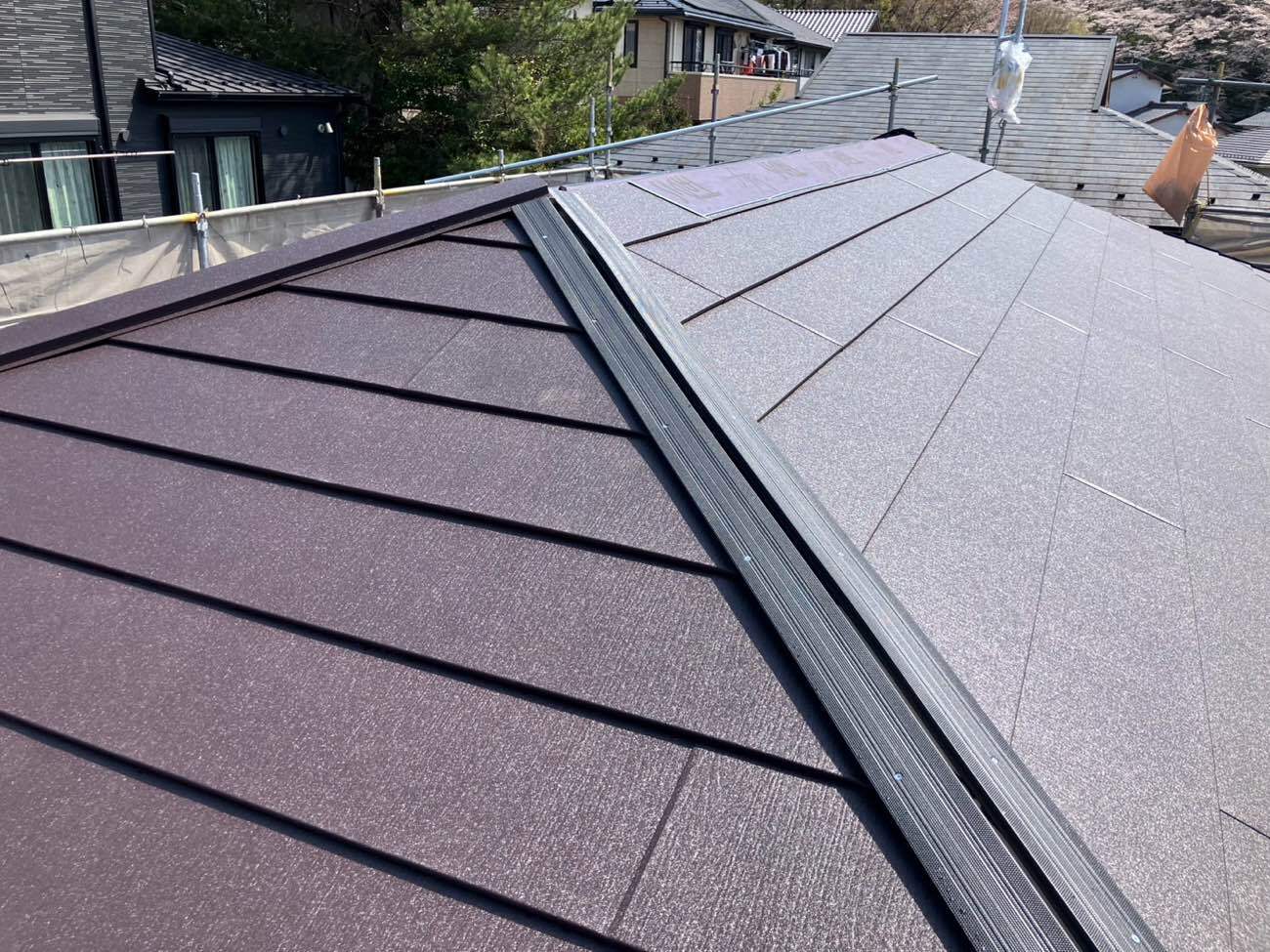 カバー工法 貫板取付 人工木