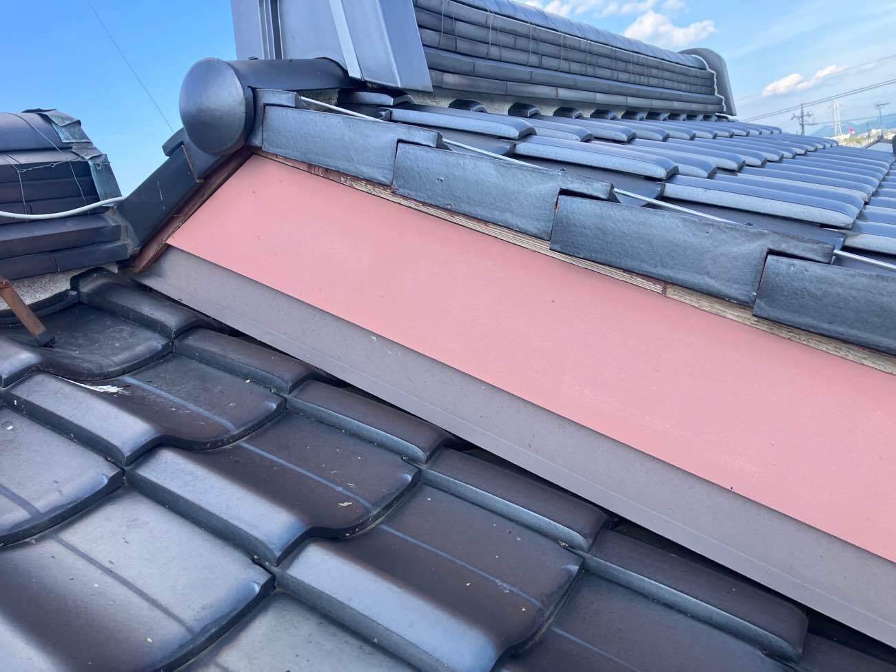 破風板板金取り付け前