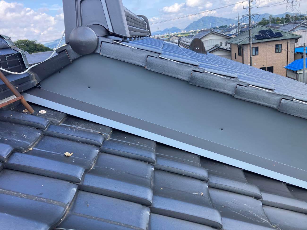 破風板板金取り付け