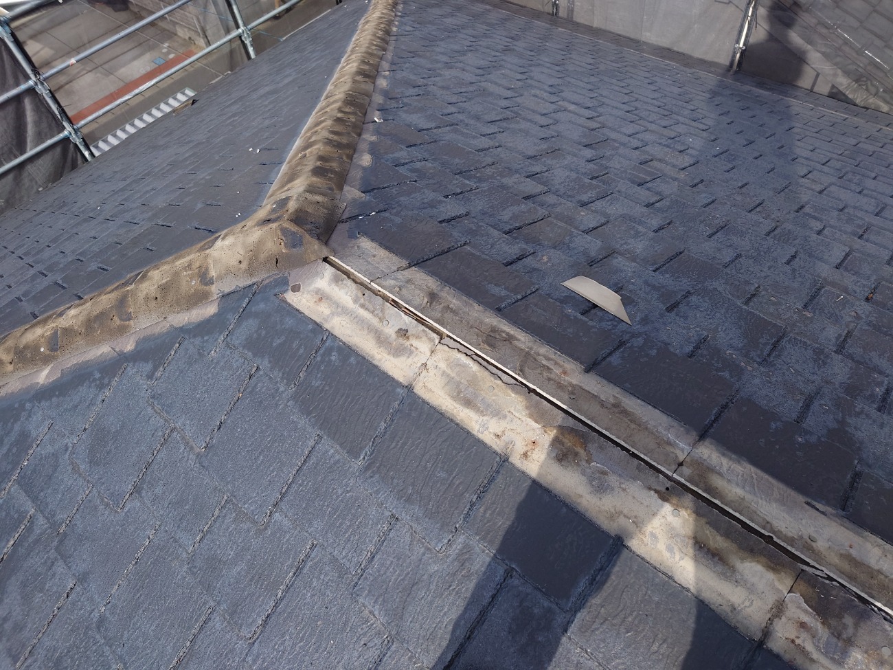 既存棟板金の撤去