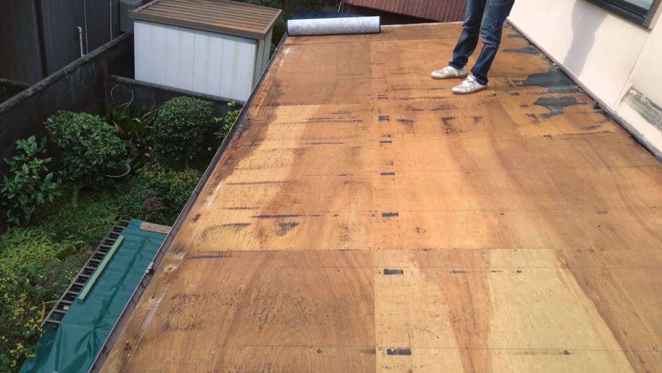 屋根葺き替え 既設解体