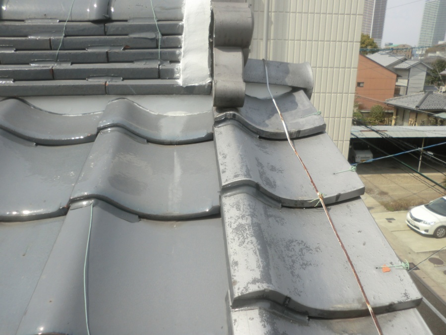 大波スレート屋根現場調査