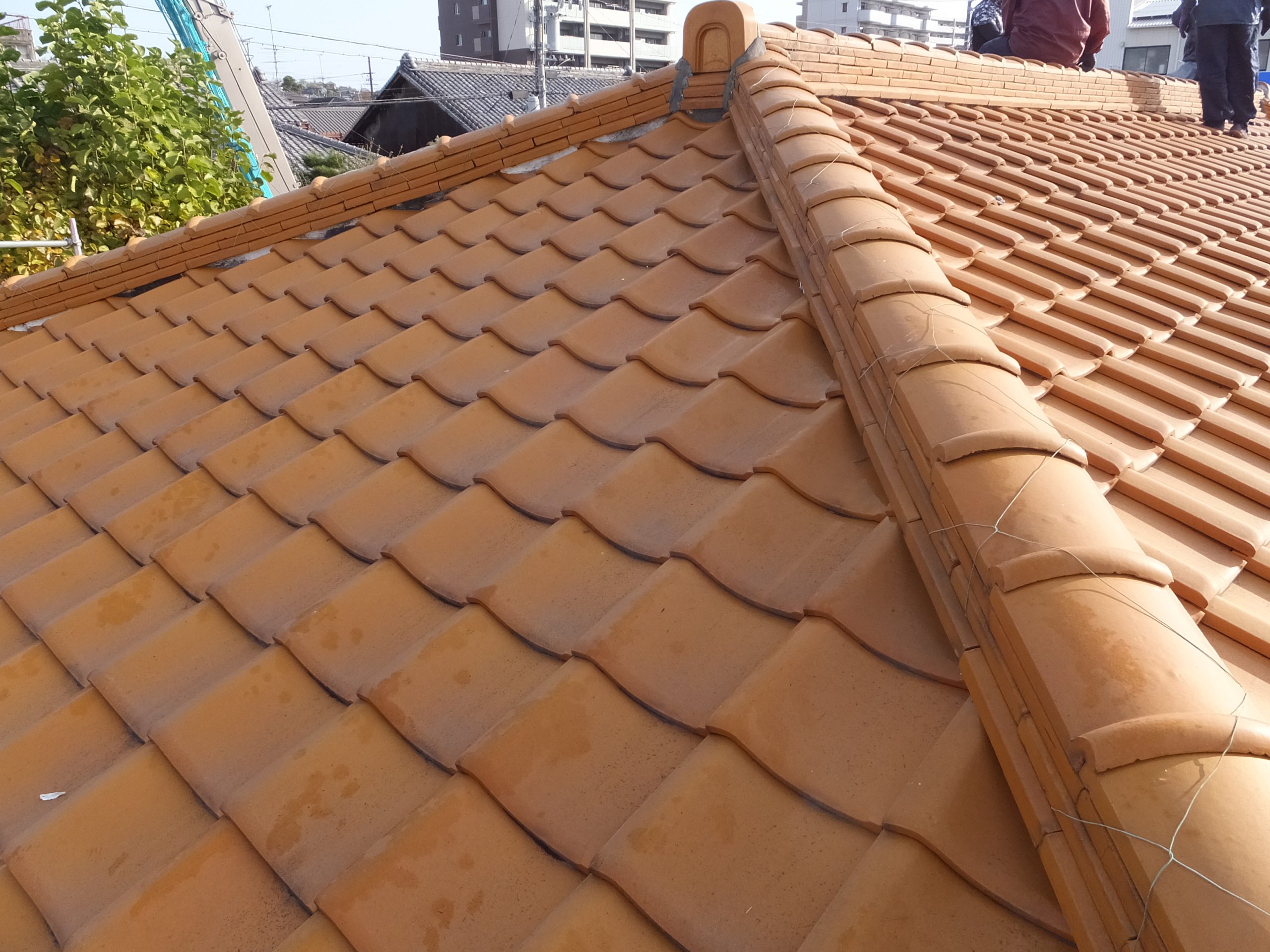 ルーガ鉄平　葺き替え工事前の写真