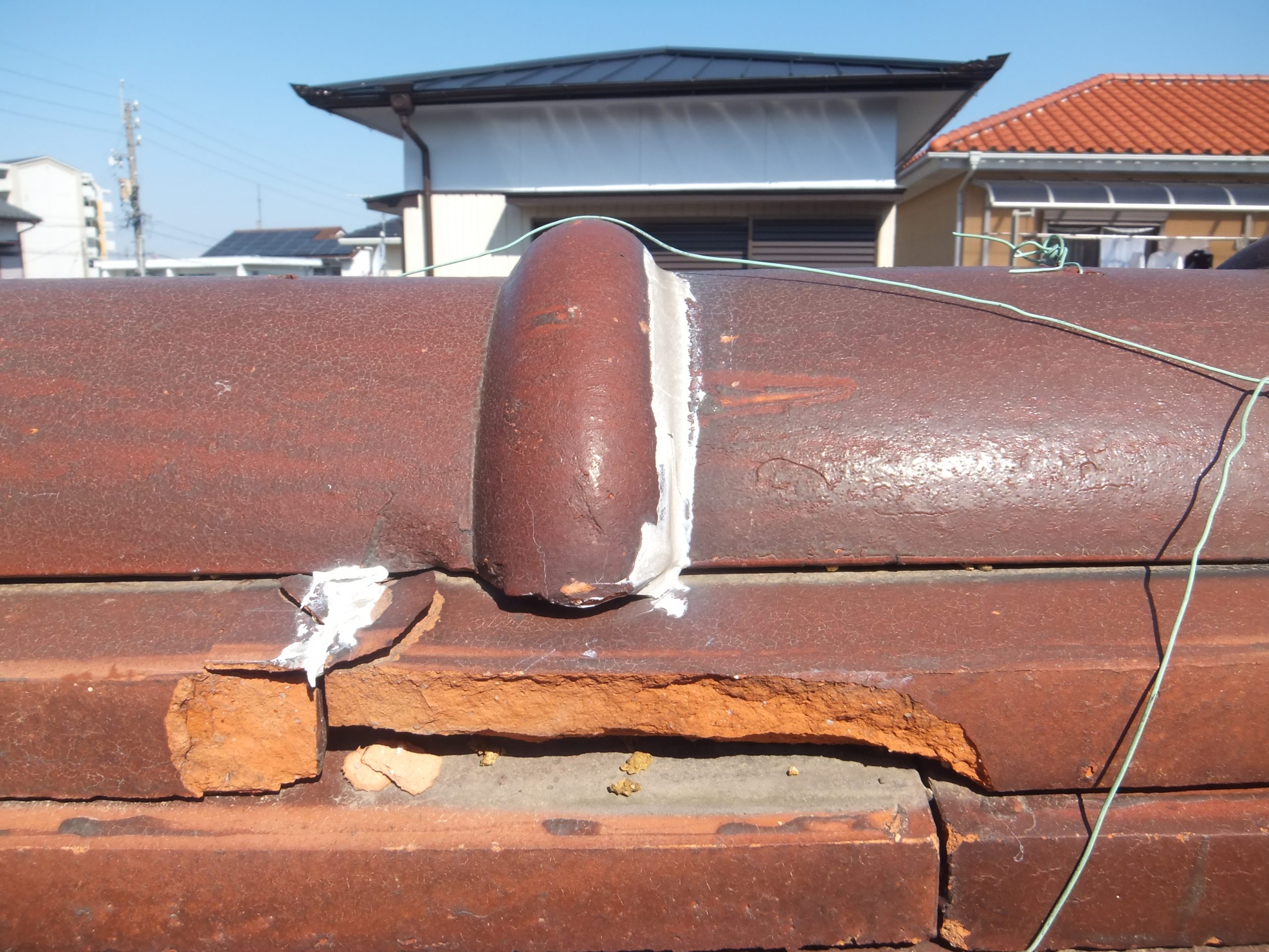 棟の取り直し工事　施工前