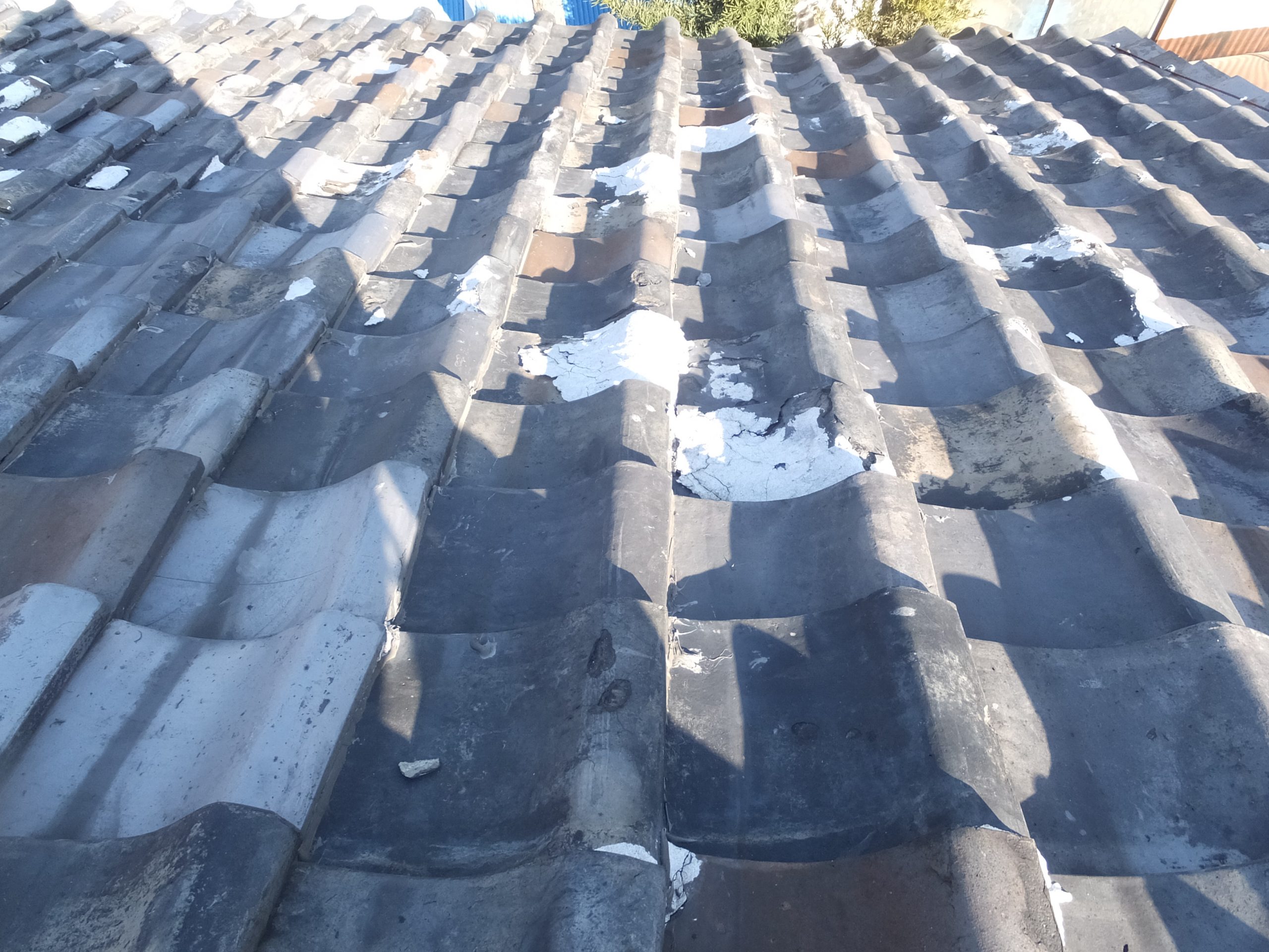 屋根面の瓦ズレ