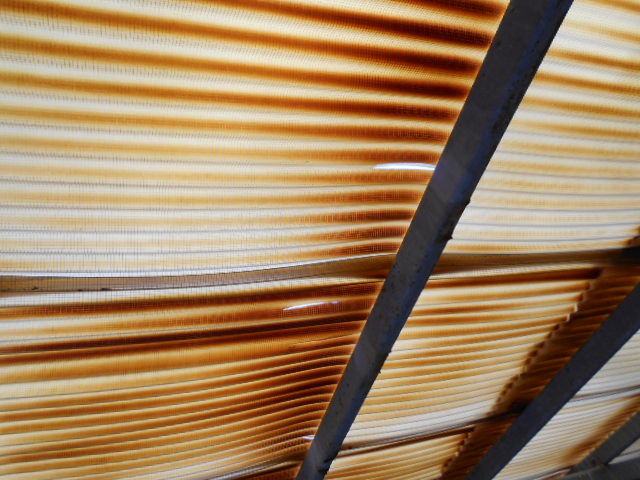 ポリカ屋根現場調査