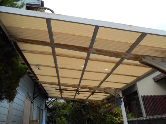 ポリカ波板現場調査