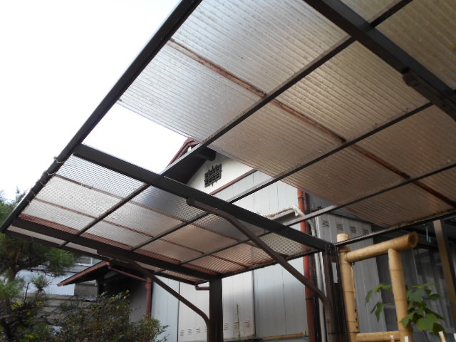 ポリカ波板現場調査