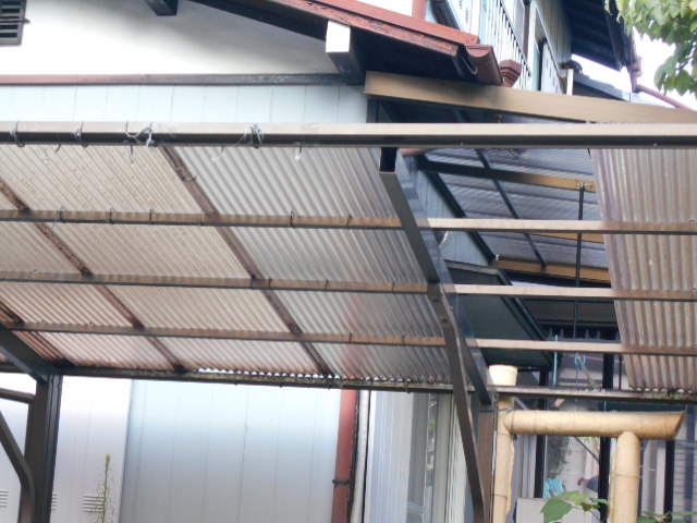 ポリカ波板現場調査