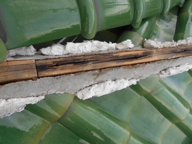 棟瓦屋根現場調査