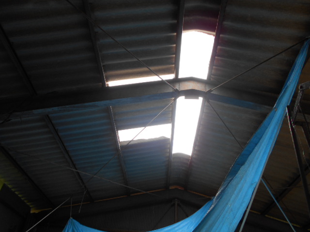 大波スレート屋根現場調査