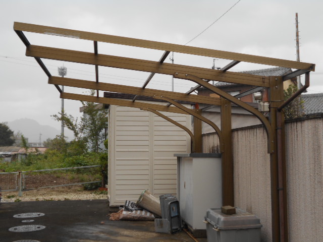 ポリカ飛散現場調査