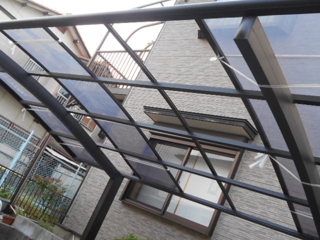 ポリカ飛散現場調査