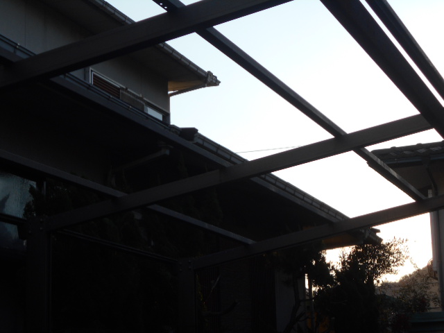 車庫屋根調査