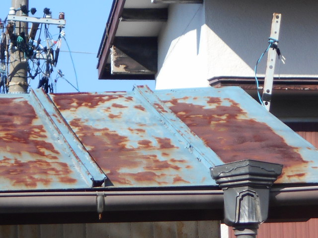 カラートタン瓦棒屋根調査