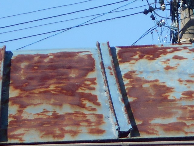 カラートタン瓦棒屋根調査