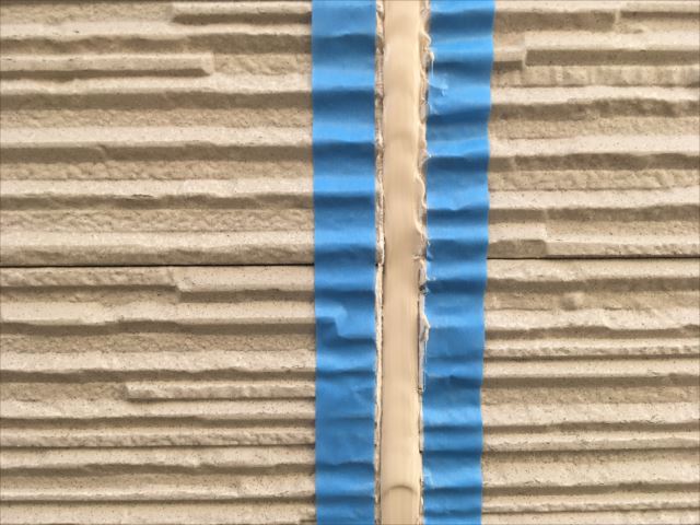 目地シーリング打ち替え工事　充填後の写真