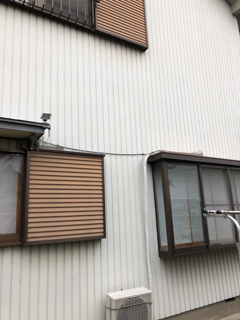 トタン外壁　現場点検