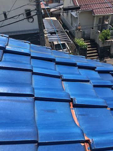 全体的な瓦のずれ