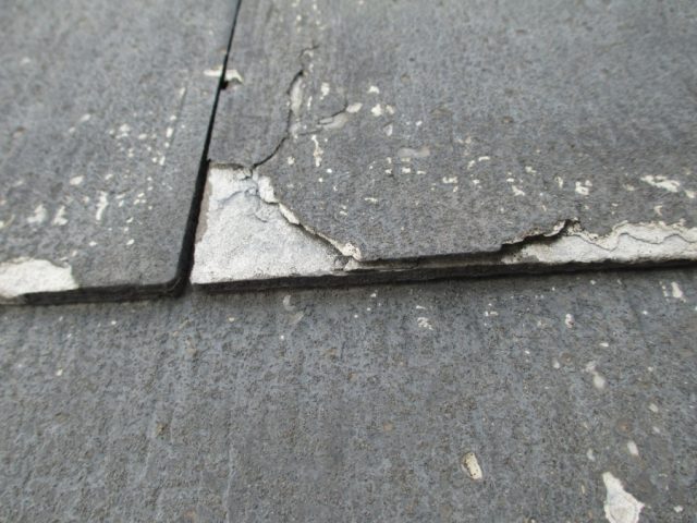 パミール屋根点検　剥離