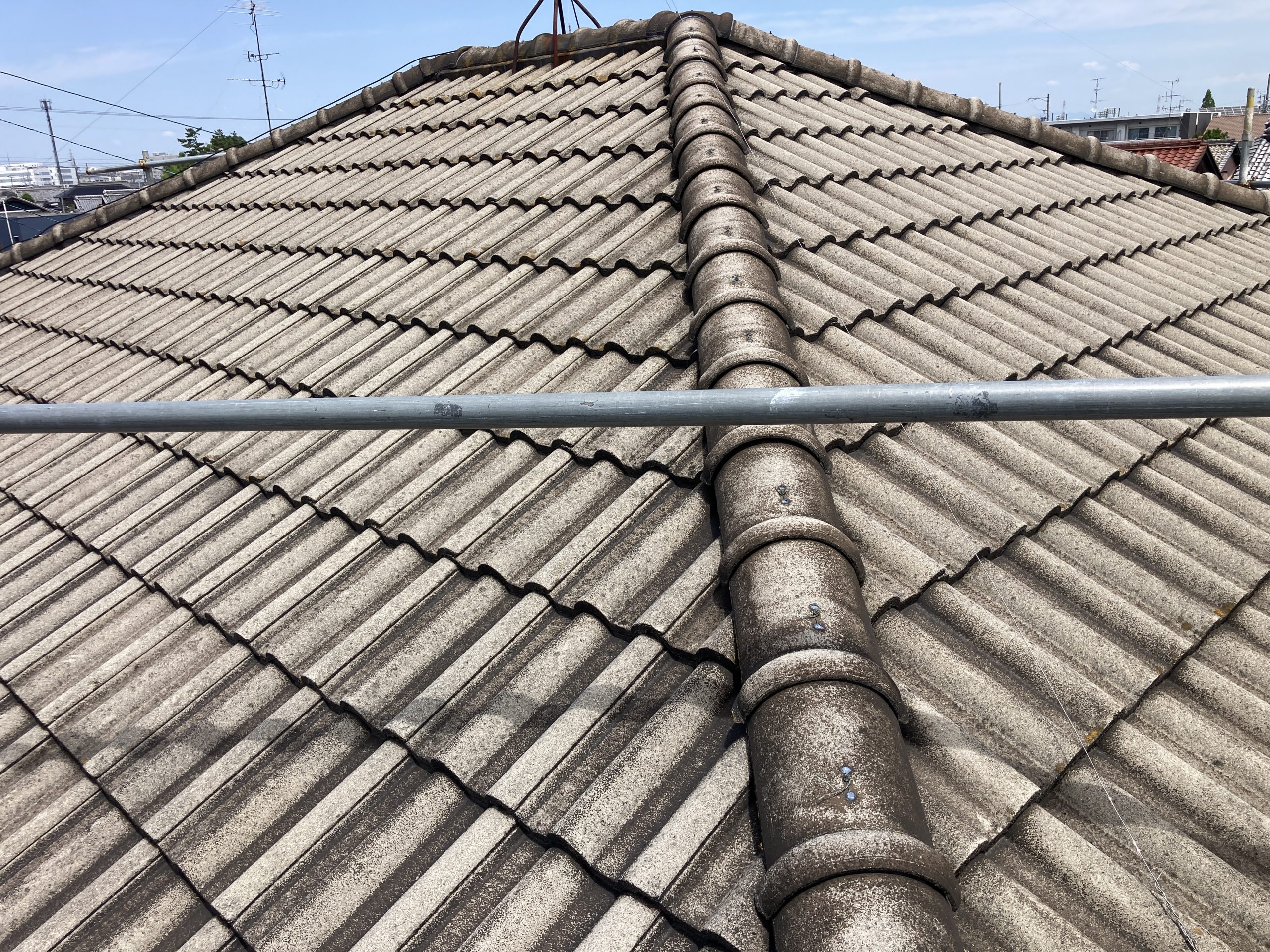 モニエル瓦の塗装工事　施工事例写真の紹介
