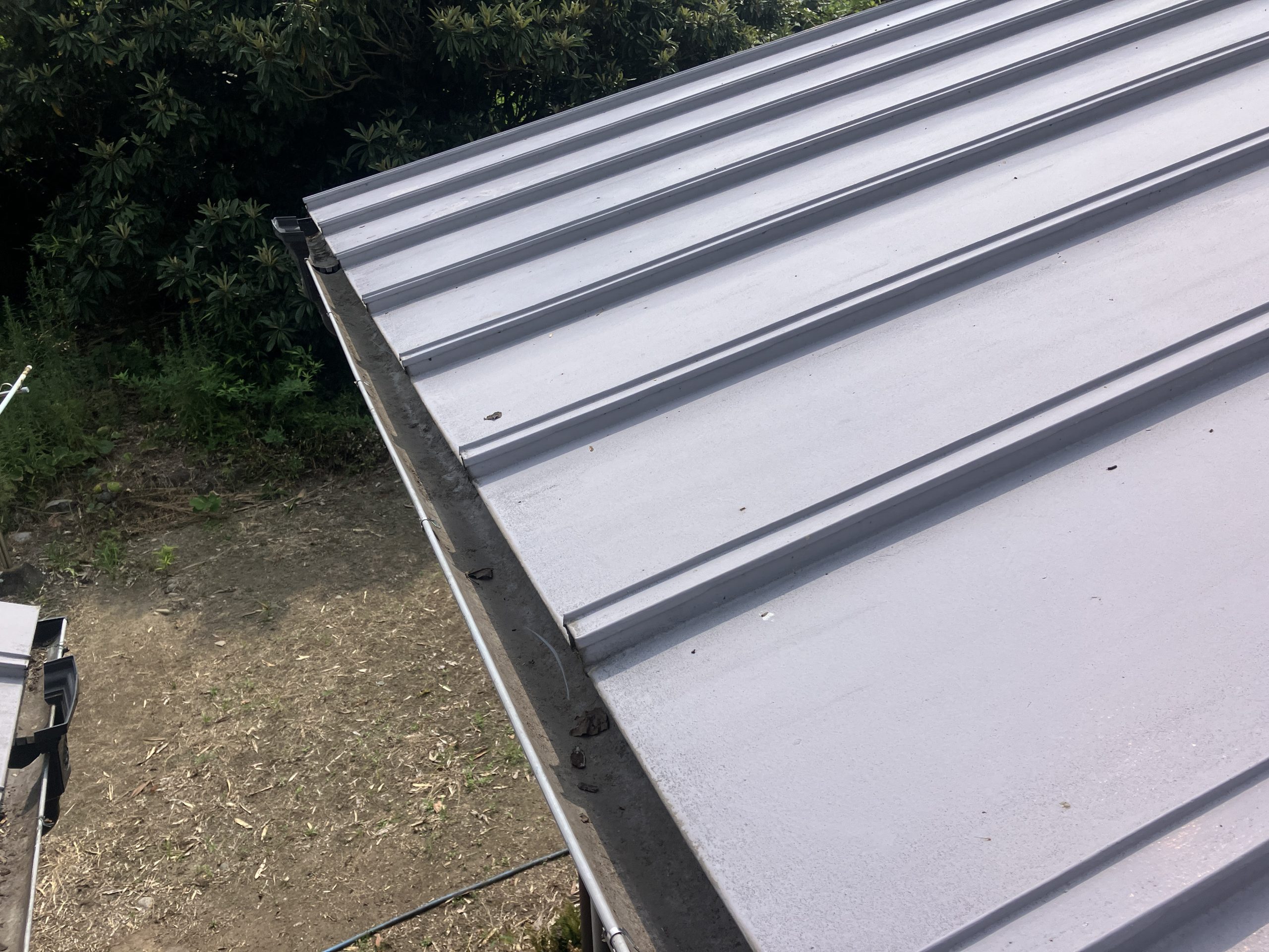 雨樋の掃除　施工後の雨樋の写真