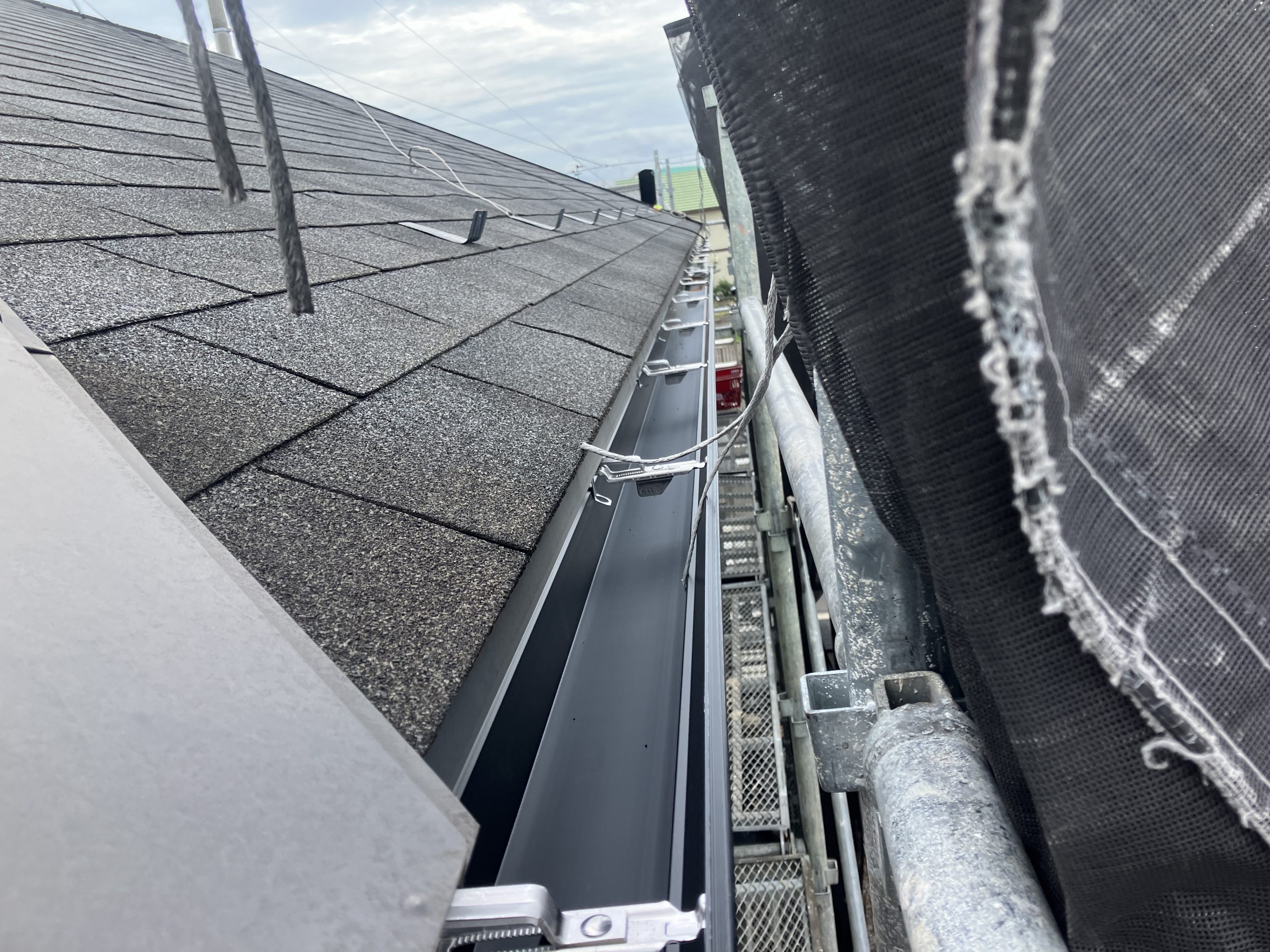 軒樋交換　火災保険を利用