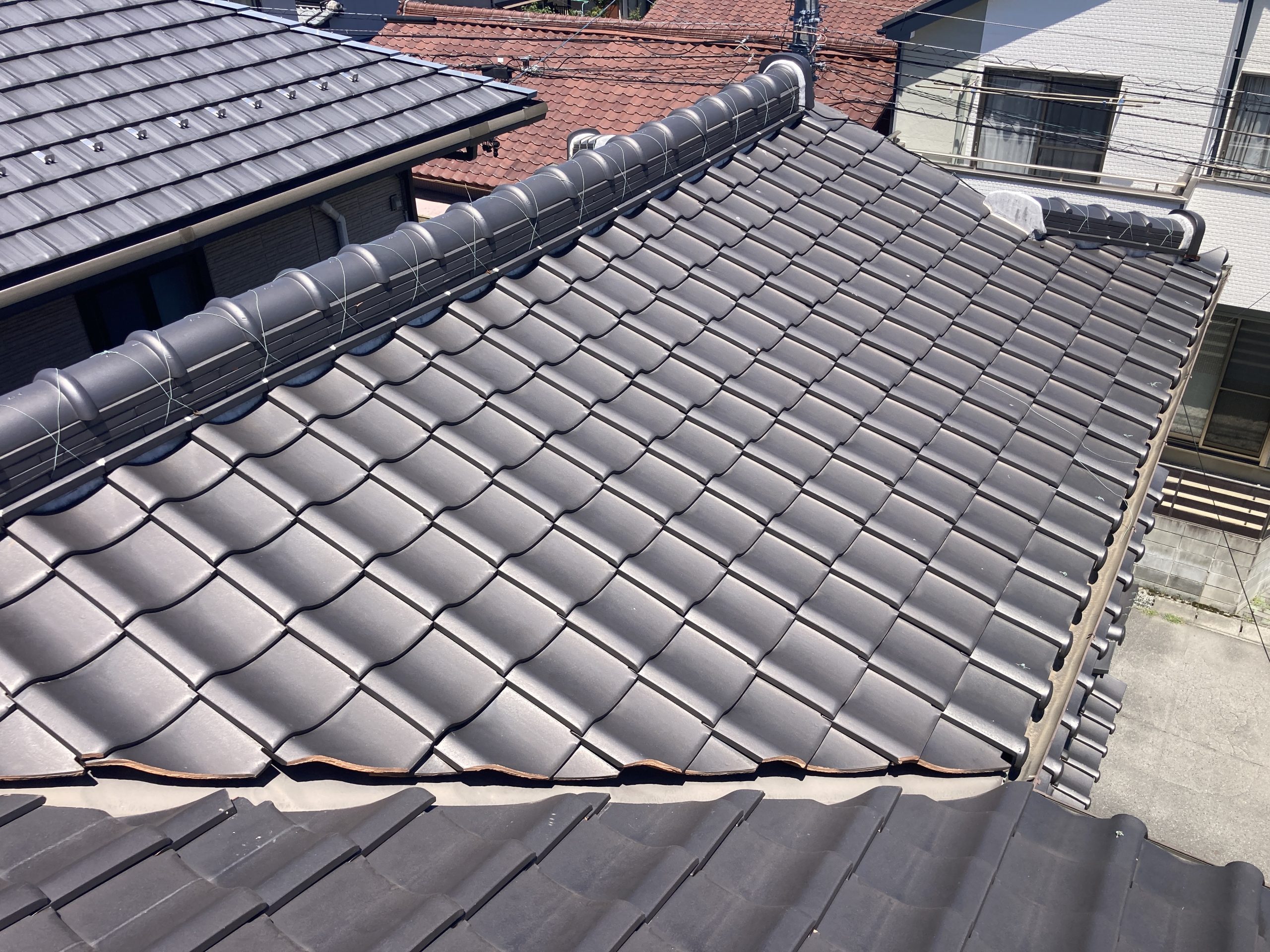 南面屋根の全体状況